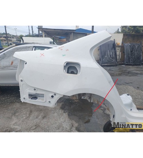 Lateral Tras/dir Vw Jetta Tsi 2016 Branco