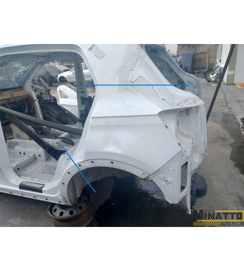 Lateral Tras/esq Vw T-cross Tsi 2021 Branco
