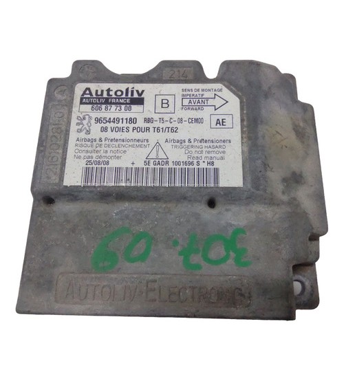 Modulo Do Airbag Com Colisão Peugeot 307 2009