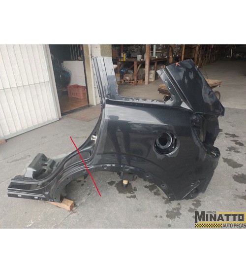 Lateral Carroceria Tras/esq Gm Captiva Sport 2012 Preto