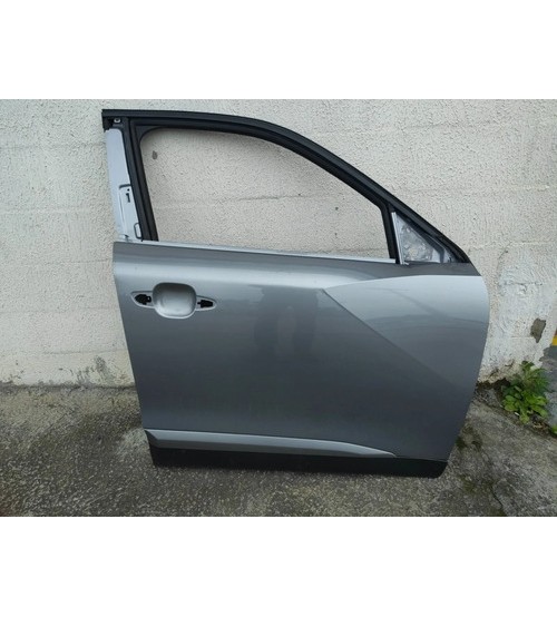Porta Dian/dir Peugeot 2008 Allu T200 2025 Só Lata Dianteira Direito Prateado